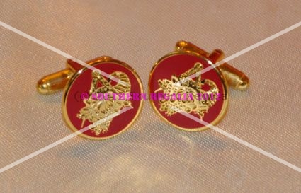 Provincial District or Grand Stewards Gold Plated Cufflinks - Click Image to Close